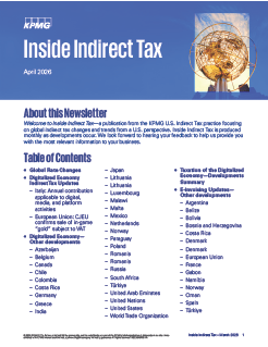 Inside Indirect Tax – April, 2026