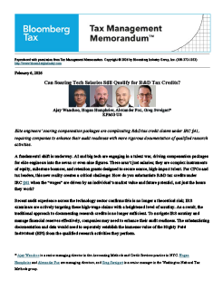 Can Soaring Tech Salaries Still Qualify for R&D Tax Credits?