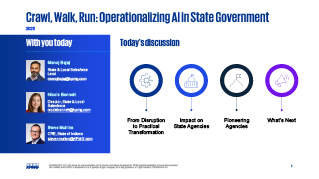 Crawl, Walk, Run: Operationalizing AI in State Government