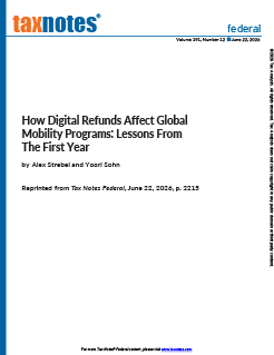 How Digital Refunds Affect Global Mobility Programs: Lessons From the First Year