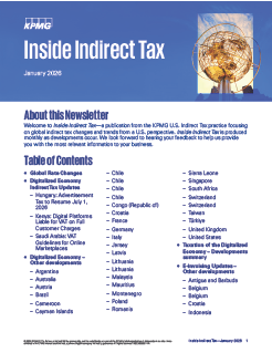 Inside Indirect Tax – January, 2026