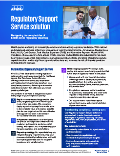 Regulatory Support Service solution