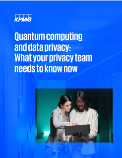 Quantum computing and data privacy