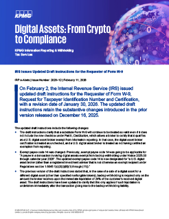 IRS Issues Updated Draft Instructions for the Requester of Form W-9