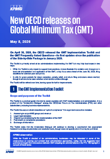 New OECD Releases on Global Minimum Tax (GMT)