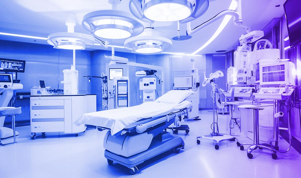 medical equipment in a medical operating room